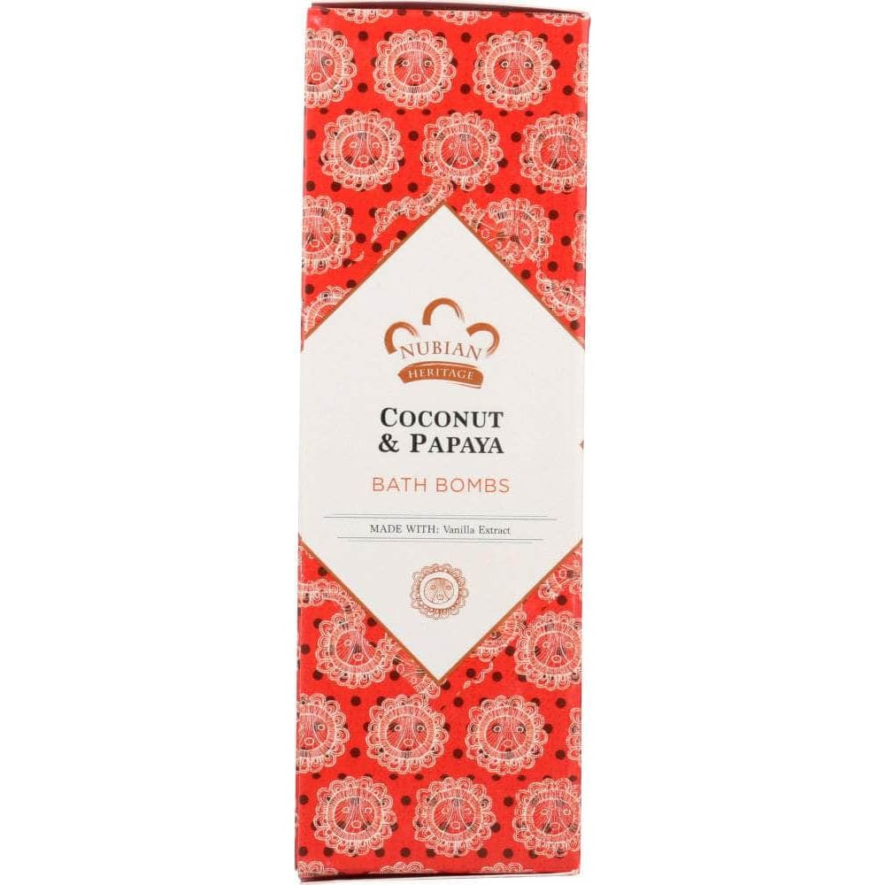 NUBIAN HERITAGE Nubian Heritage Coconut & Papaya Bath Bomb, 12 Oz