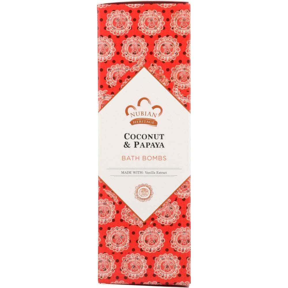 NUBIAN HERITAGE Nubian Heritage Coconut & Papaya Bath Bomb, 12 Oz