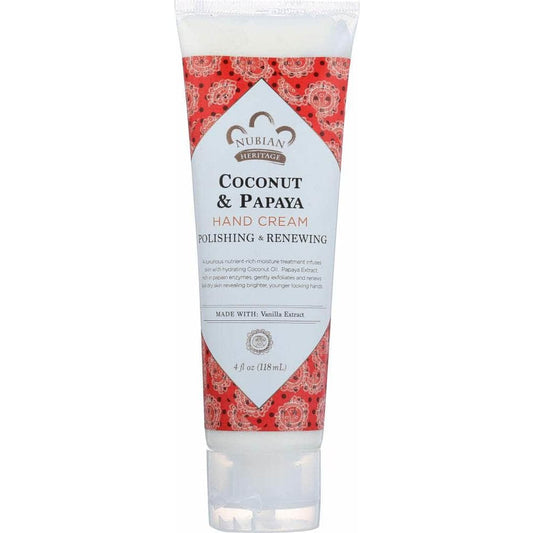 NUBIAN HERITAGE Nubian Heritage Hand Cream Coconut Papaya, 4 Oz