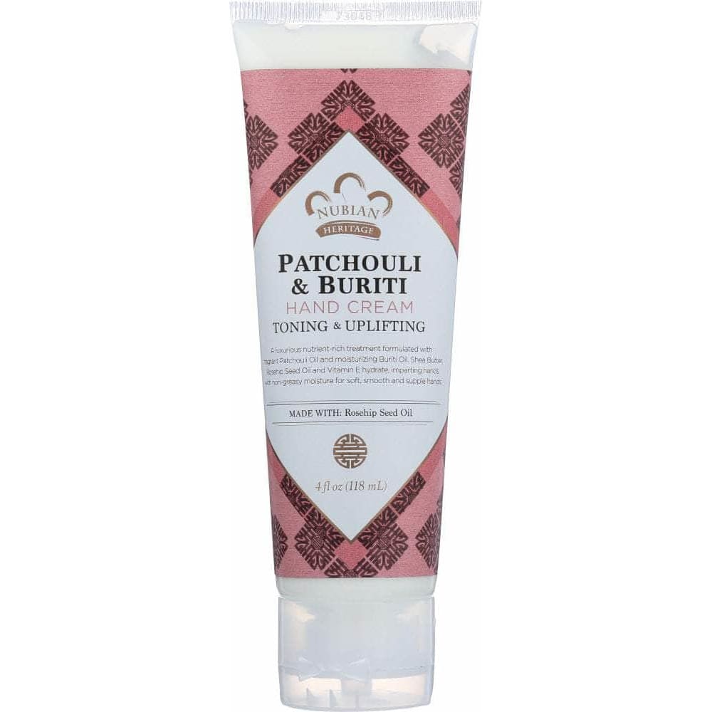 NUBIAN HERITAGE Nubian Heritage Hand Cream Patchouli & Buriti, 4 Oz