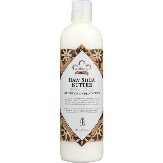 NUBIAN HERITAGE: Raw Shea Butter Body Lotion 13 FO (Pack of 2) - Beauty & Body Care > Skin Care - NUBIAN HERITAGE