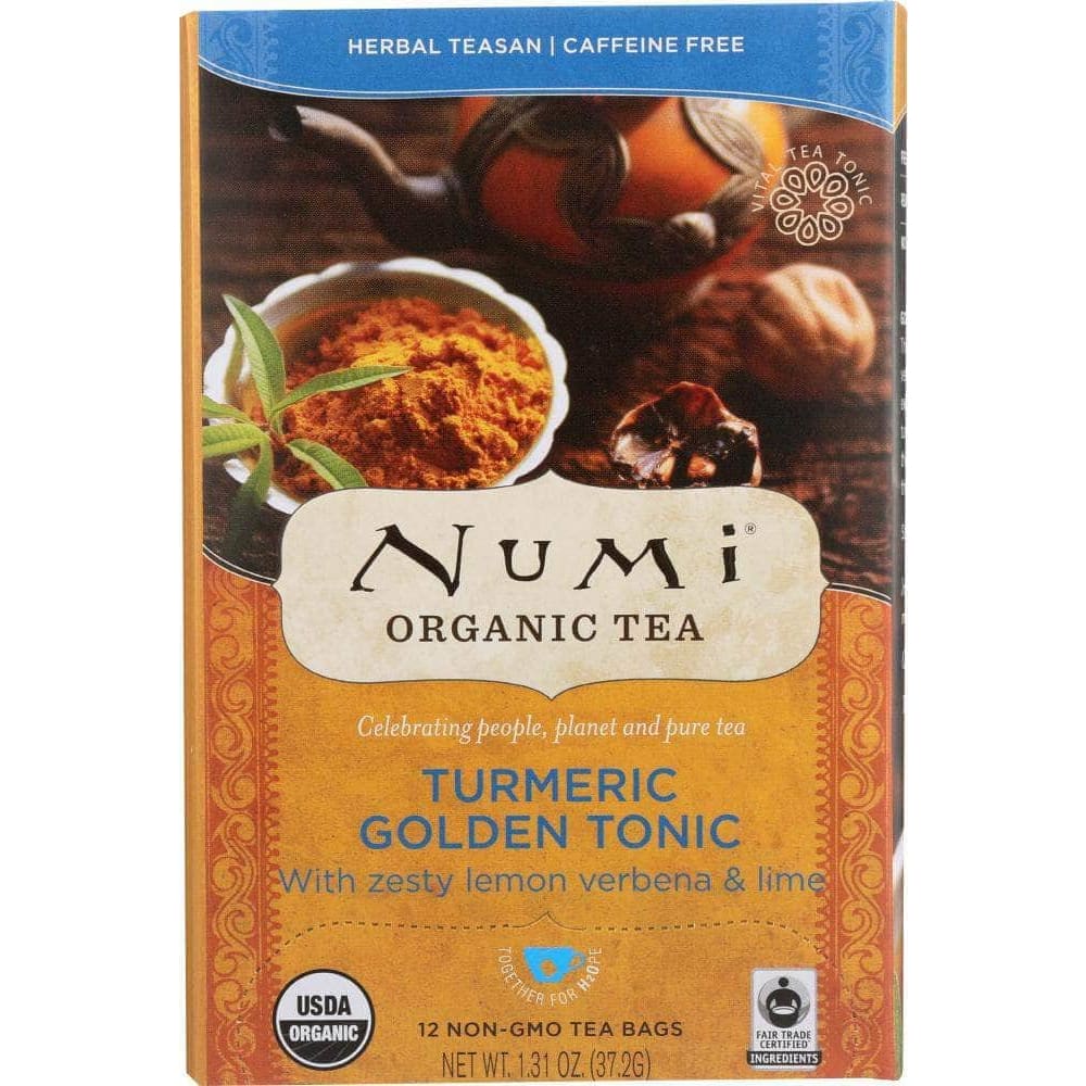 Numi Numi Tea Tea Turmeric Golden Tonic, 12 bg