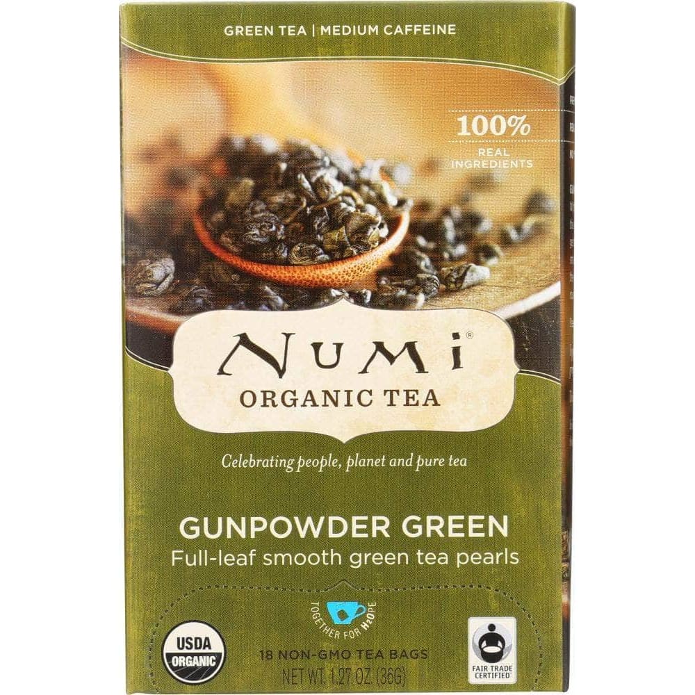 Numi Numi Teas Organic Gunpowder Green Tea, 18 bg