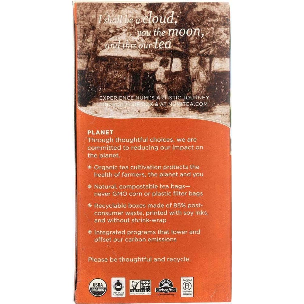 Numi Numi Teas Organic Jasmine Green Tea, 18 bg