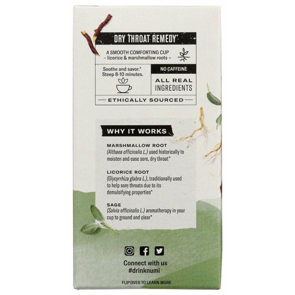 NUMI TEAS Numi Teas Tea Throat Soother, 16 Bg