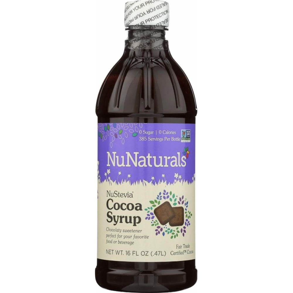 NUNATURALS INC NUNATURALS INC Cocoa Syrup Nustevia, 16 oz