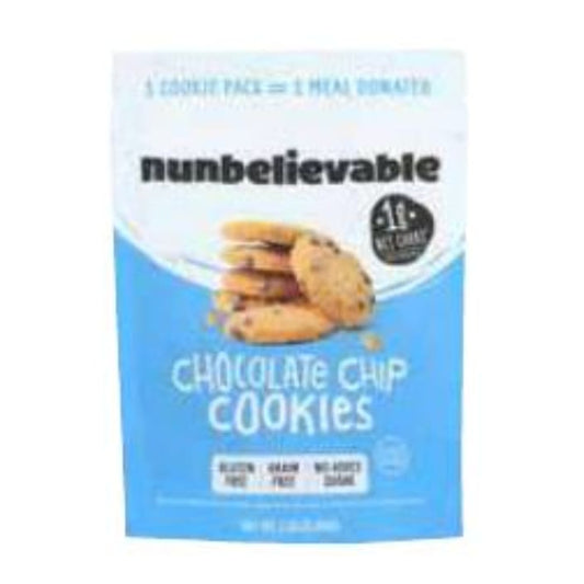NUNBELIEVABLE: Cookies Chocolate Chip 2.26 oz (Pack of 5) - Cookies - NUNBELIEVABLE