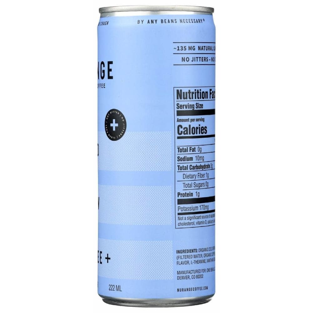 NURANGE COFFEE Grocery > Beverages > Coffee, Tea & Hot Cocoa NURANGE COFFEE: Cold Brew Coffee Plus, 7.5 fo