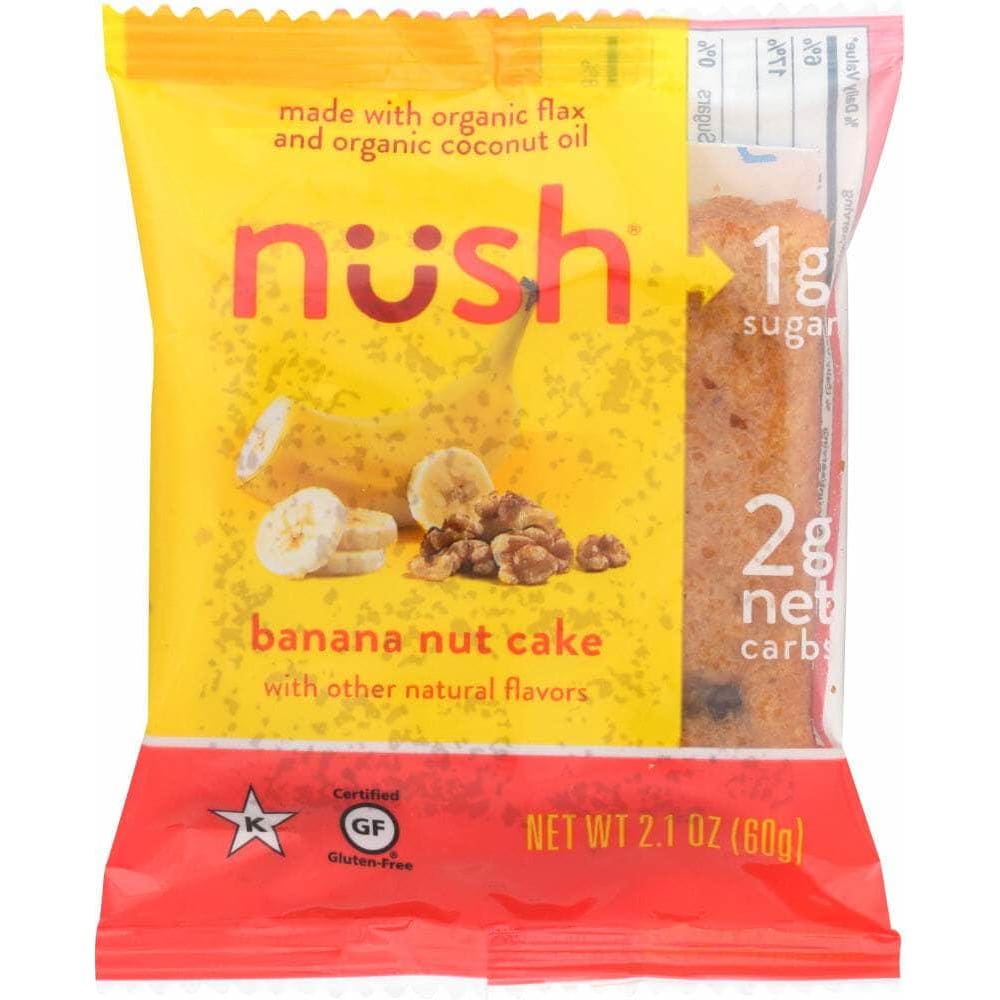 Nush Nush Cake Slice Banana Nut, 2.1 oz