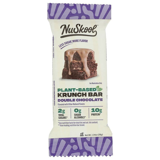 NUSKOOL: Double Chocolate Mct Collagen Bar 1.38 oz (Pack of 5) - Grocery > Nutritional Bars - NUSKOOL
