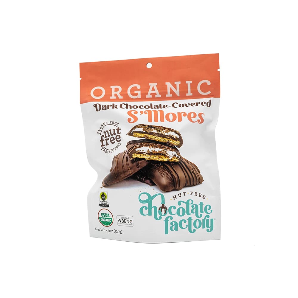 NUT FREE CHOCALATE FACTOR: Smores Dark Chocolate Org 4.9 OZ (Pack of 3) - NUT FREE CHOCOLATE FACTORY
