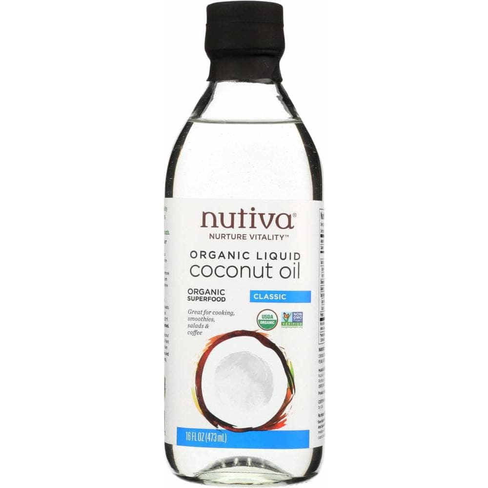 Nutiva Nutiva Liquid Coconut Oil Classic Glass, 16 oz