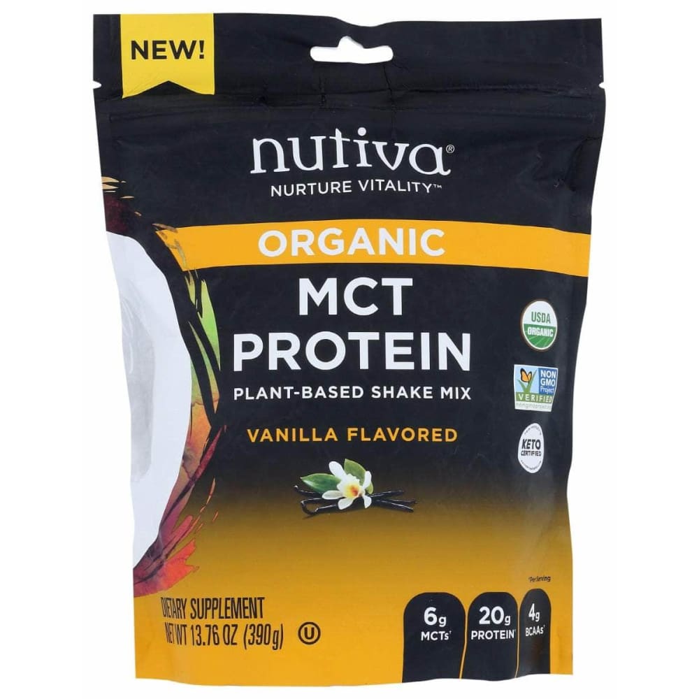 NUTIVA NUTIVA Mct Plant Prtn Pwdr Vnla, 13.76 oz