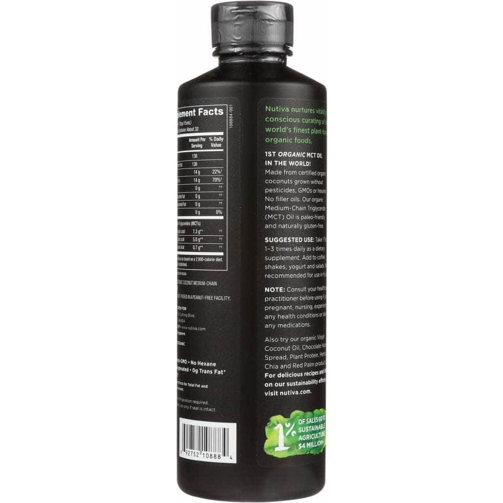 NUTIVA Nutiva Organic Mct Oil, 16 Oz