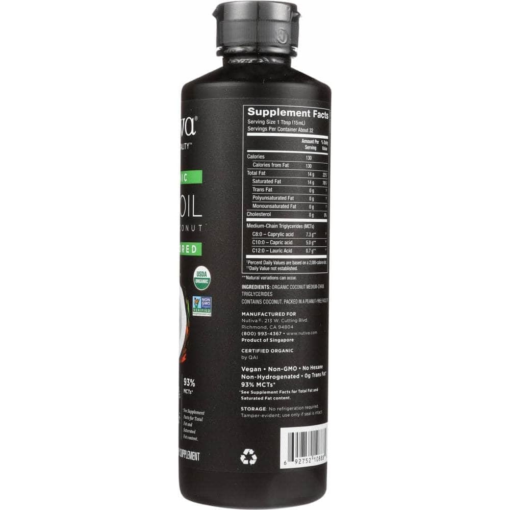 NUTIVA Nutiva Organic Mct Oil, 16 Oz