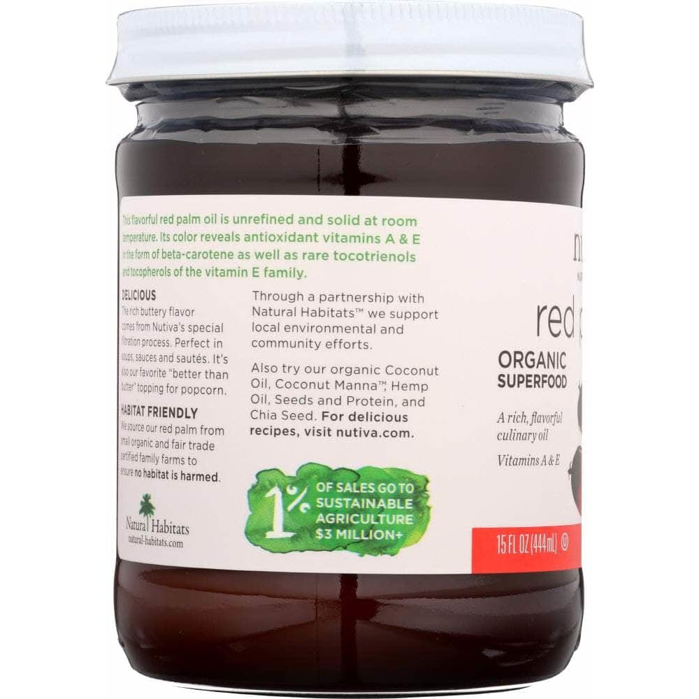Nutiva Nutiva Organic Red Palm Oil Unrefined, 15 oz