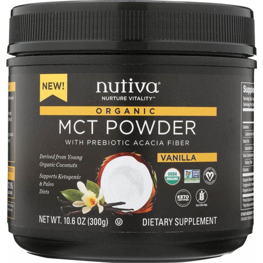 NUTIVA Nutiva Powder Mct Vanilla, 10.6 Oz