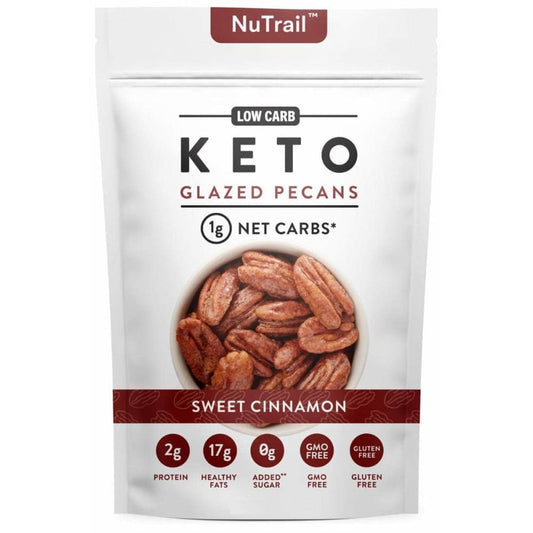 NUTRAIL Grocery > Snacks > Nuts NUTRAIL Sweet Cinnamon Keto Glazed Pecans, 4 oz
