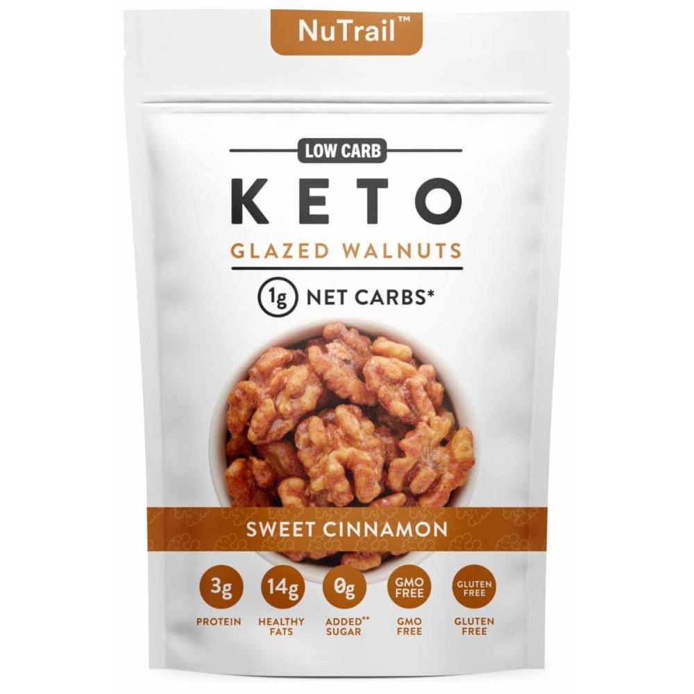 NUTRAIL Grocery > Snacks > Nuts NUTRAIL Sweet Cinnamon Keto Glazed Walnuts, 4 oz