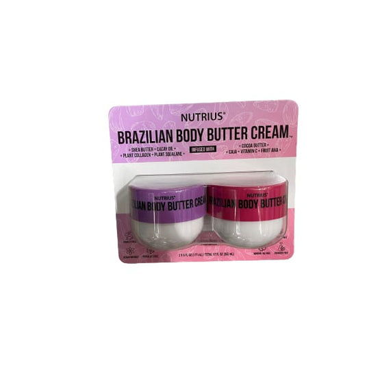 Nutrius Brazilian Body Butter Cream 2 x 6 oz. - Nutrius Brazilian