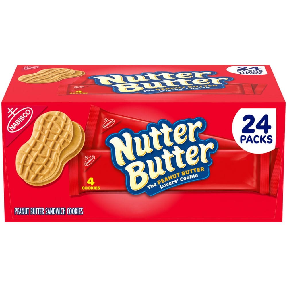 Nutter Butter Peanut Butter Sandwich Cookies (24 pk.) (Pack of 2 ...