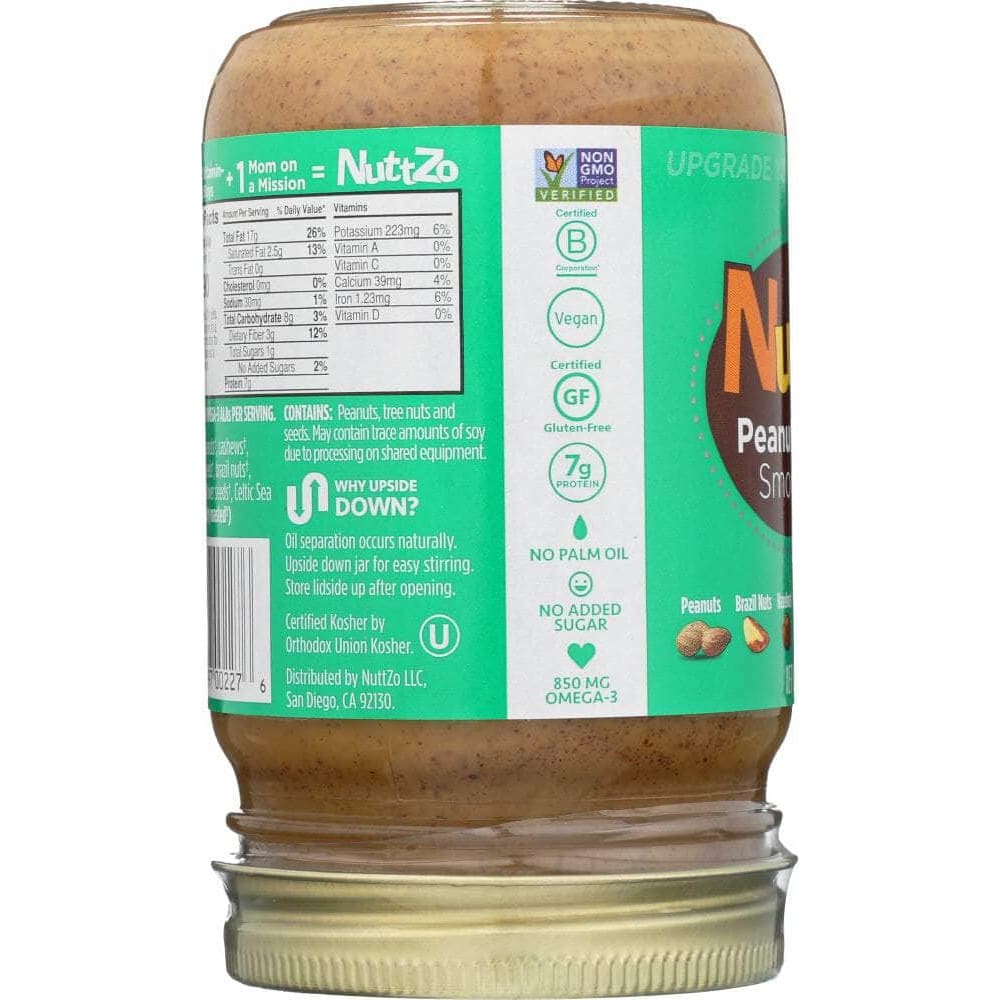 Nuttzo Nuttzo Seed Peanut Butter Pro Smooth, 12 oz