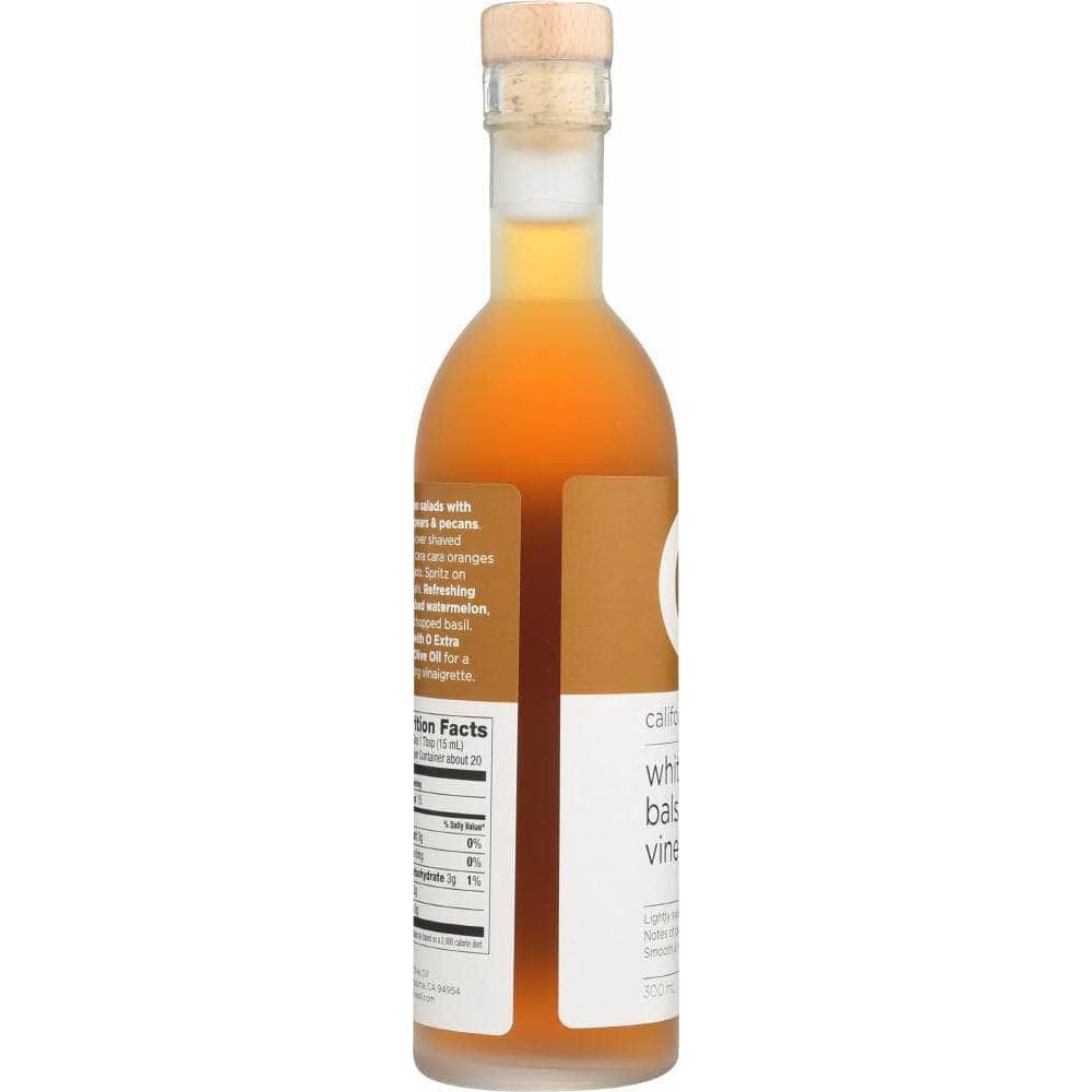 O O Vinegar Balsamic White California, 300 ml