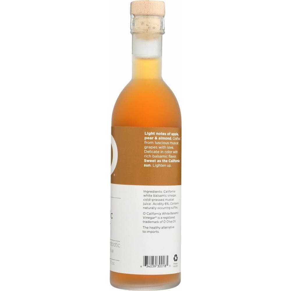 O O Vinegar Balsamic White California, 300 ml