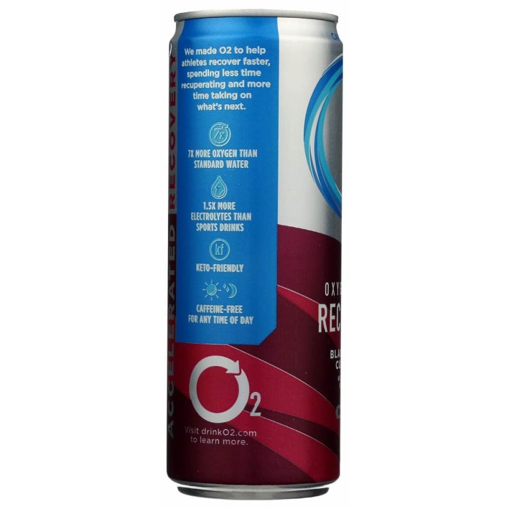 O2 Drink Blk Currant Caf Free, 12 Oz (Case of 4) | ShelHealth