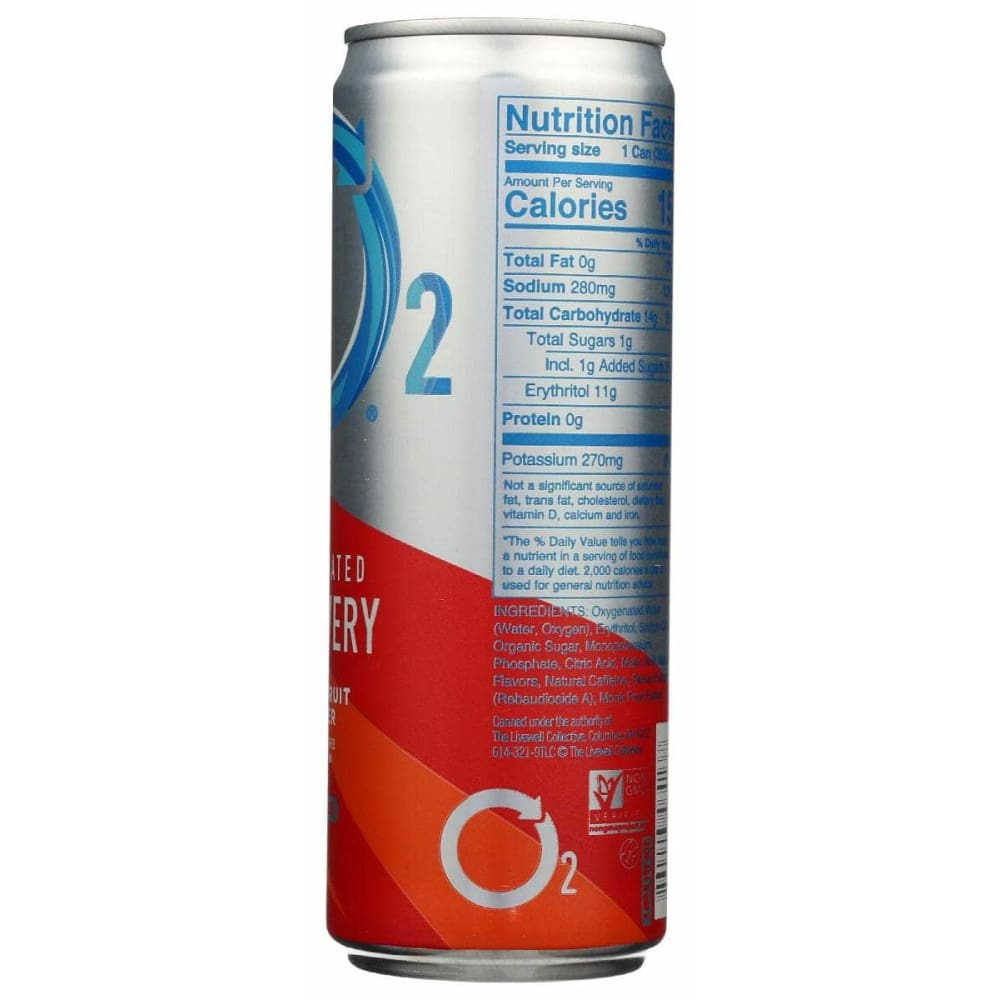 O2 O2 Drink Grapefruit Ginger, 12 Oz
