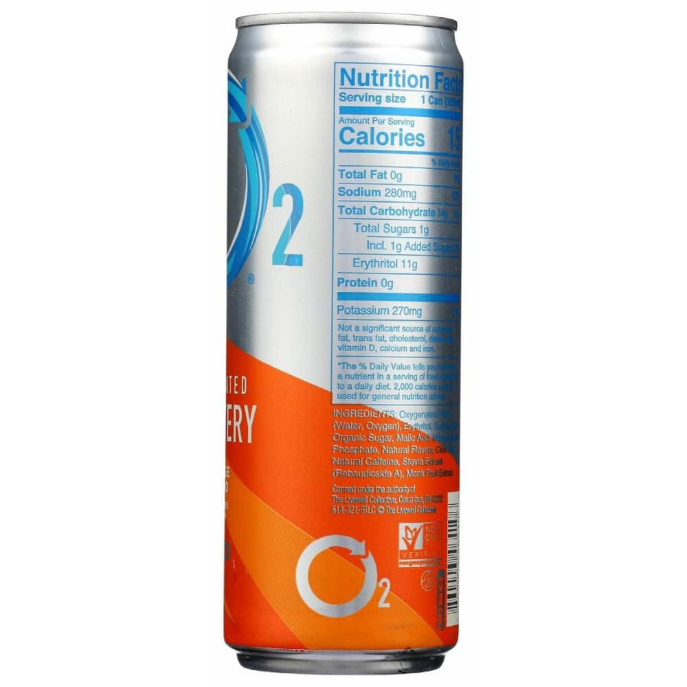 O2 Drink Orange Mango, 12 Oz (Case of 4) | ShelHealth