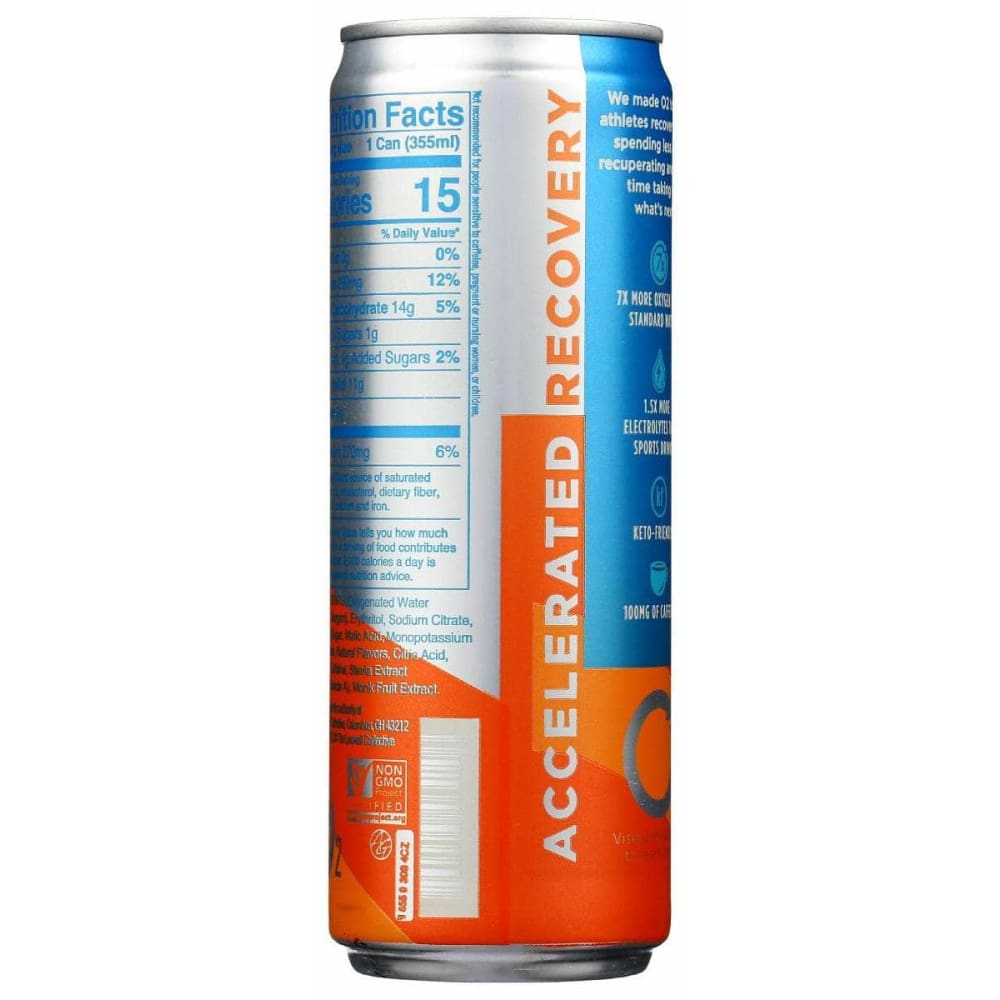 O2 O2 Drink Orange Mango, 12 Oz