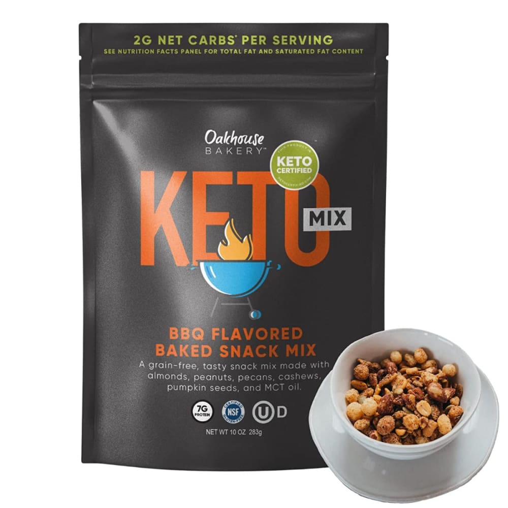 OAKHOUSE BAKERY: Bbq Flavored Baked Snack Mix 10 oz (Pack of 2) - Nuts > Trail Mix - OAKHOUSE BAKERY