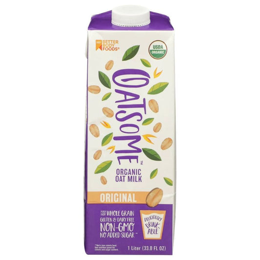 OATSOME: Oat Milk Original 33.8 fo (Pack of 4) - Grocery > Beverages > Milk & Milk Substitutes - OATSOME