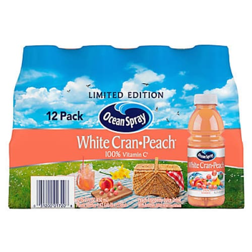 Ocean Spray White Cranberry Peach Juice 12 pk./15.2 oz. - Home/Promotions/Buy More Save More/Save on Juice/ - Ocean Spray