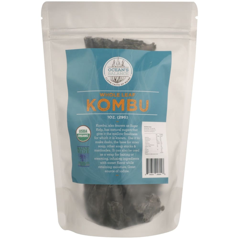 OCEANS BALANCE: Ssnng Kombu Whole Leaf 1 oz (Pack of 4) - OCEANS BALANCE