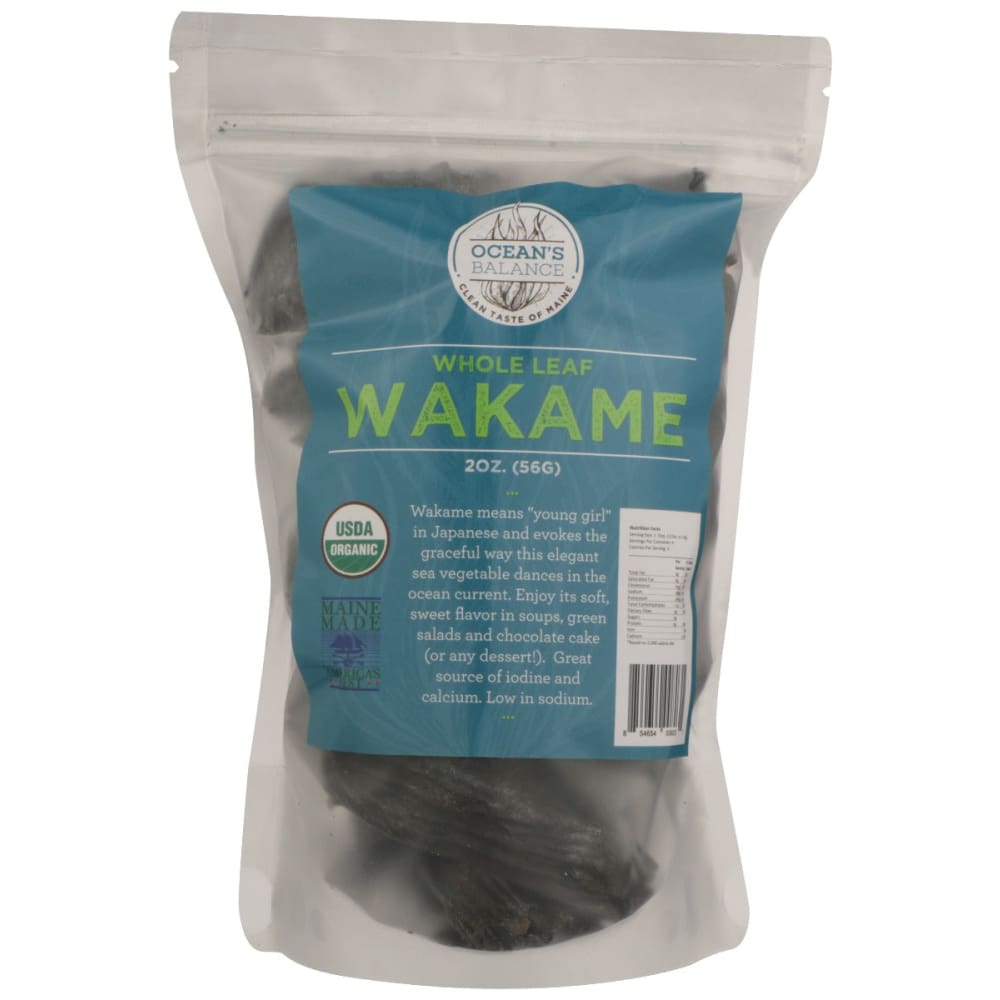 OCEANS BALANCE: Ssnng Wakame Whole Leaf 2 oz (Pack of 3) - OCEANS BALANCE