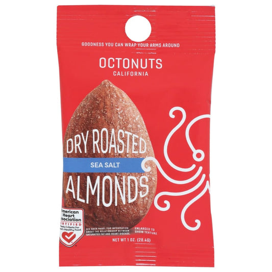 OCTONUTS: Dry Roasted Sea Salted Almonds 1 oz (Pack of 6) - Grocery > Snacks > Nuts - OCTONUTS
