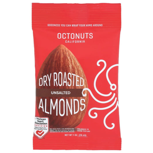 OCTONUTS: Dry Roasted Unsalted Almonds 1 oz (Pack of 6) - Grocery > Snacks > Nuts - OCTONUTS