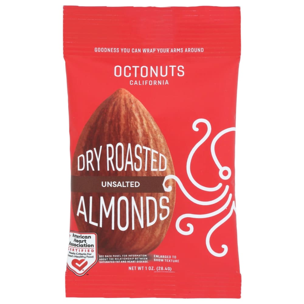 OCTONUTS: Dry Roasted Unsalted Almonds 1 oz (Pack of 6) - Grocery > Snacks > Nuts - OCTONUTS