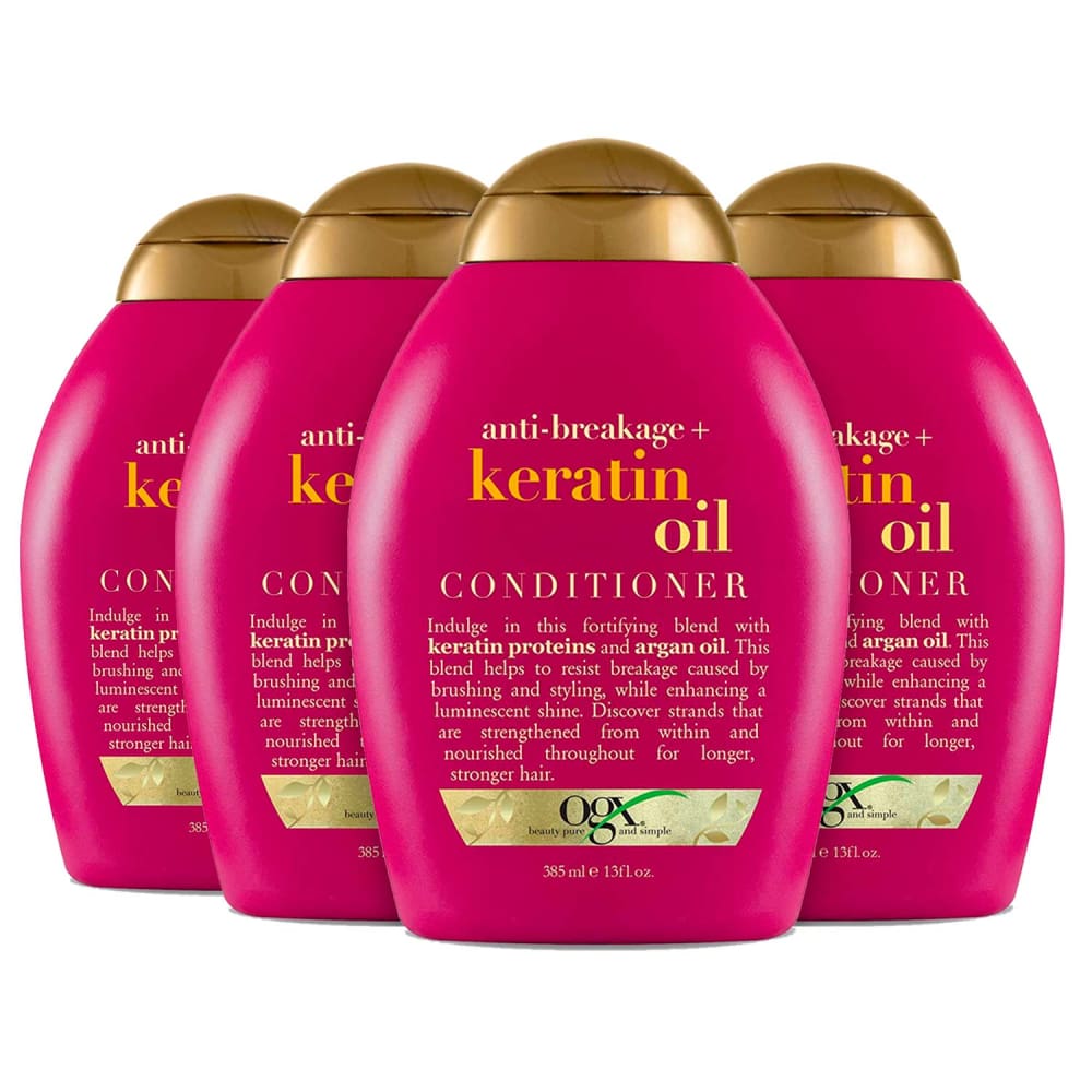 OGX Anti Breakage Keratin Oil Conditioner 13 Oz Each 4 Pack - Conditioners - OGX