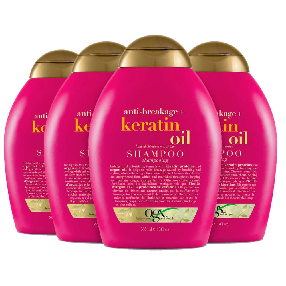 OGX Anti Breakage Keratin Oil Shampoo 13 Oz Each 4 Pack - Shampoo - OGX