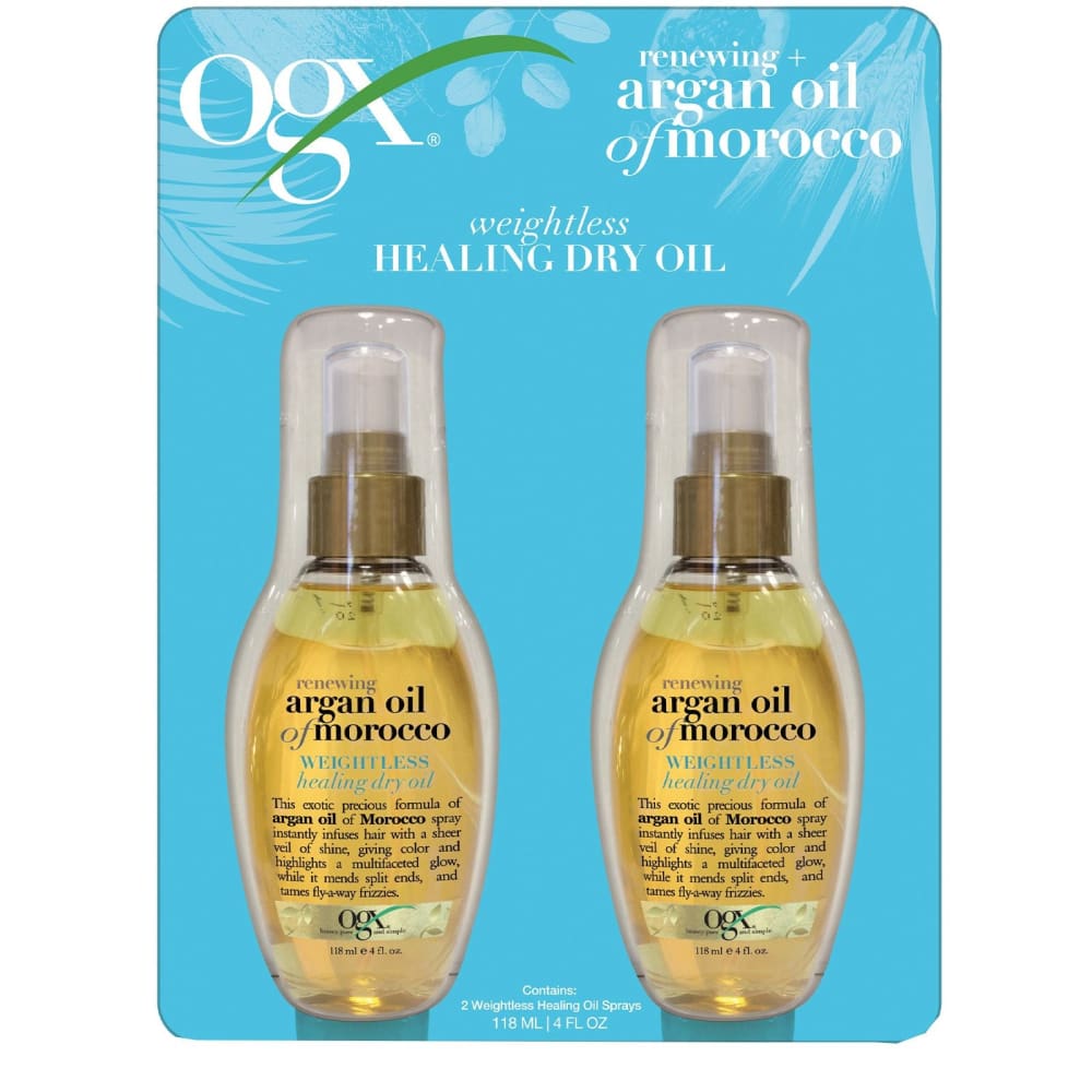 OGX Renewing + Argan Oil of Morocco Weightless Healing Dry Oil 2 pk./4 oz. - OGX