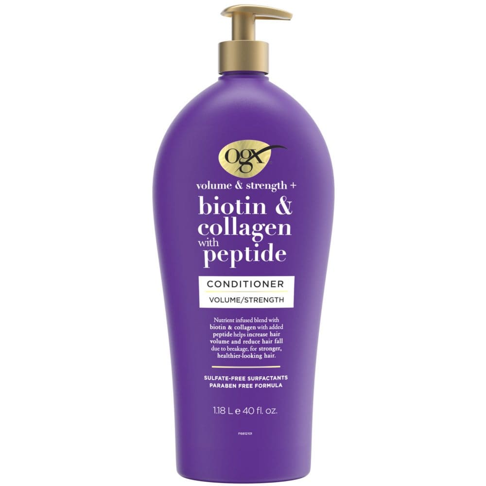 OGX Volume & Strength + Biotin & Collagen Conditioner (40 fl. oz.) - Shampoo & Conditioner - ShelHealth
