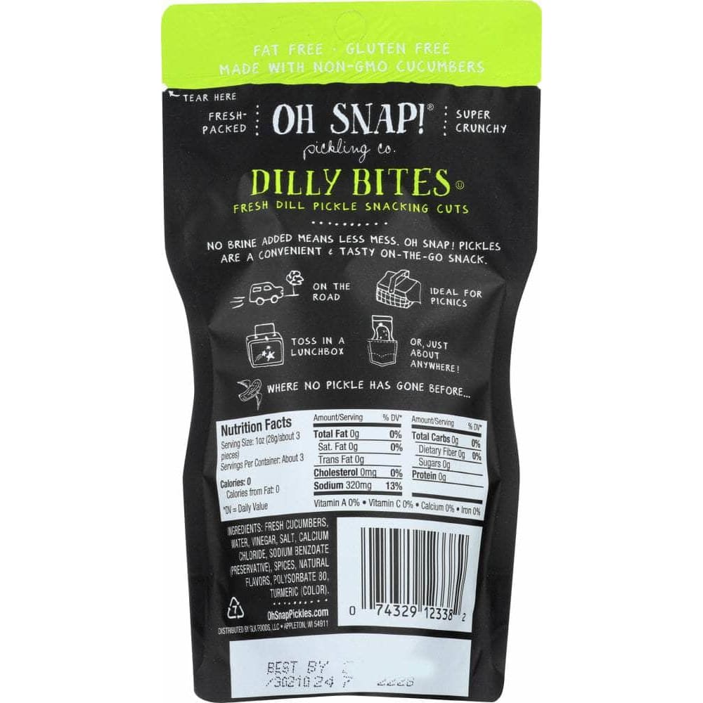 Oh Snap Oh Snap Dilly Bites Fresh Dill Pickle, 3.5 oz