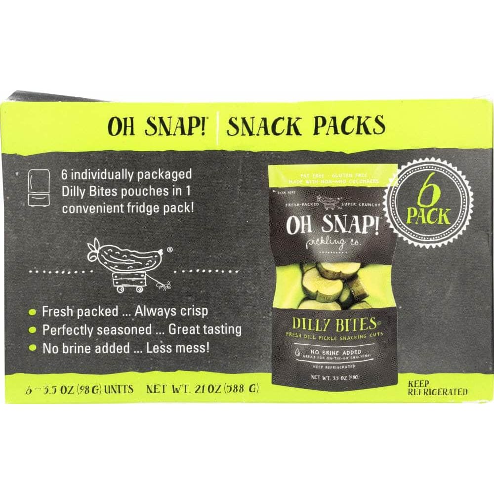 Oh Snap Oh Snap Dilly Bites Pickle Multipack, 6 pk