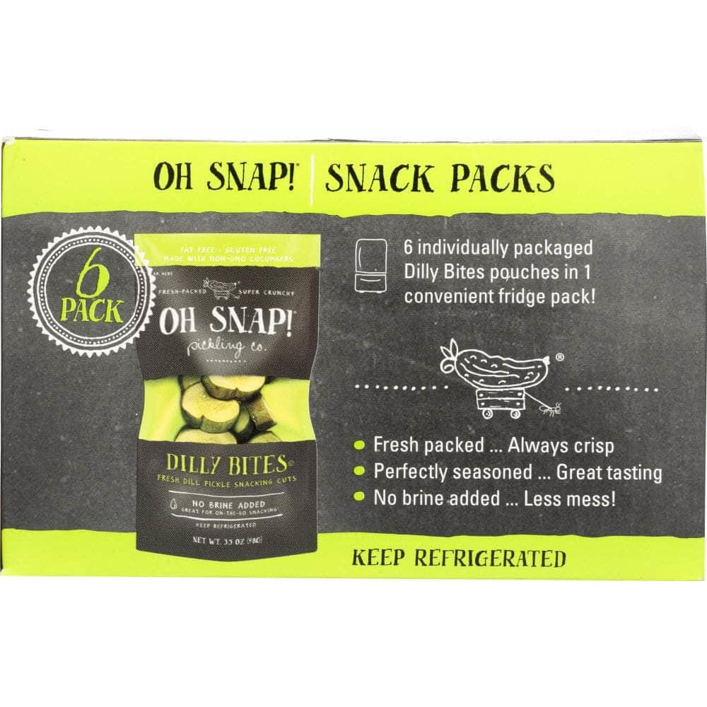 Oh Snap Oh Snap Dilly Bites Pickle Multipack, 6 pk