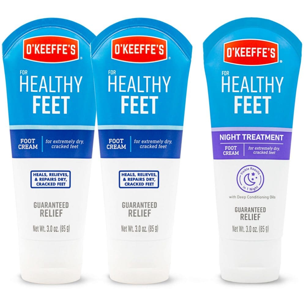 O’Keeffe’s Healthy Feet and Healthy Feet Night Treatment (3 oz. 3 pk.) - Body Lotion - ShelHealth