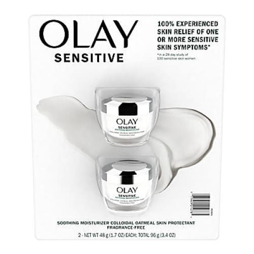 Olay Soothing Sensitive Face Moisturizer Cream 2 pk./1.7 oz. - Home/Beauty/Skin Care/Facial Moisturizers & Eye Creams/ - Olay