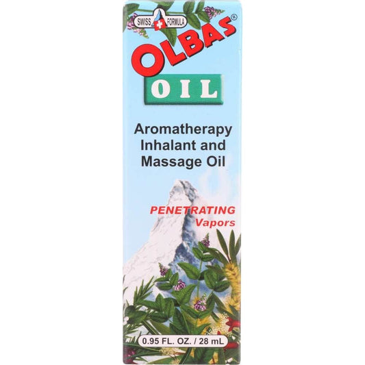 OLBAS Olbas Aromatherapy Massage Oil And Inhalant, 0.95 Oz